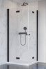 Radaway Nes 8 Black Kdd B kabina 90x80cm czarny mat/szkło przejrzyste 10074090-54-01L/10074080-54-01R